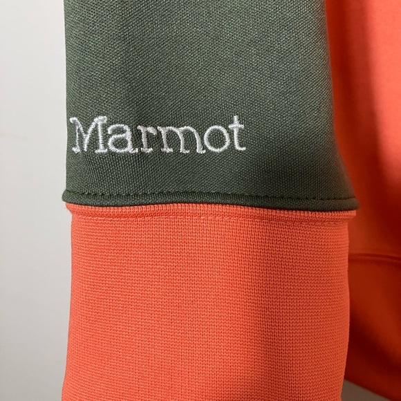 Marmot Pullover Sweater Sz M Cowl Neck Outdoors Hiking Pockets‎ With Colorblock - Picture 5 of 9
